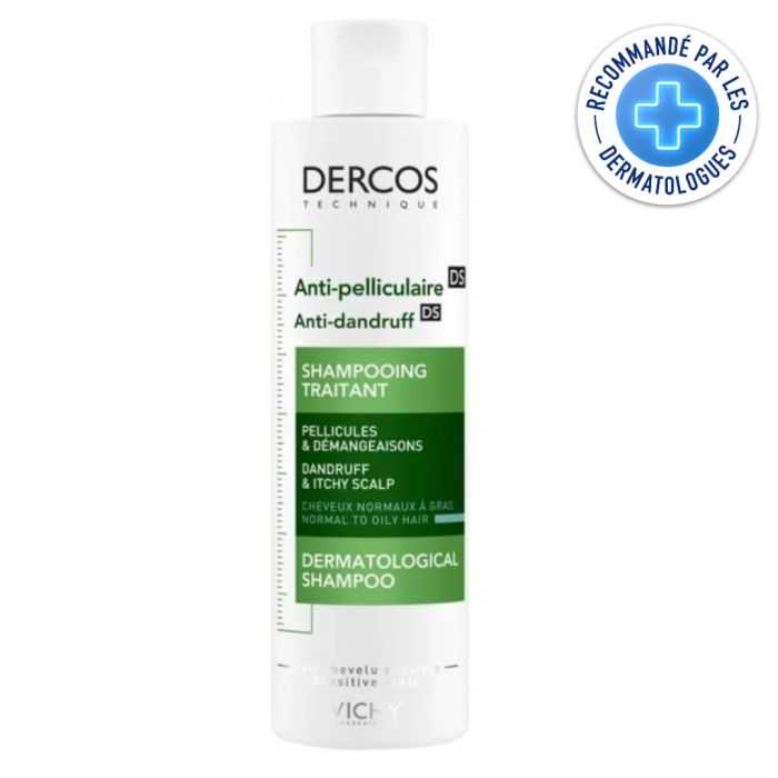 dercos vichy dercos shampoing anti pelliculaire cheveux normaux a gras 200 ml shampoings
