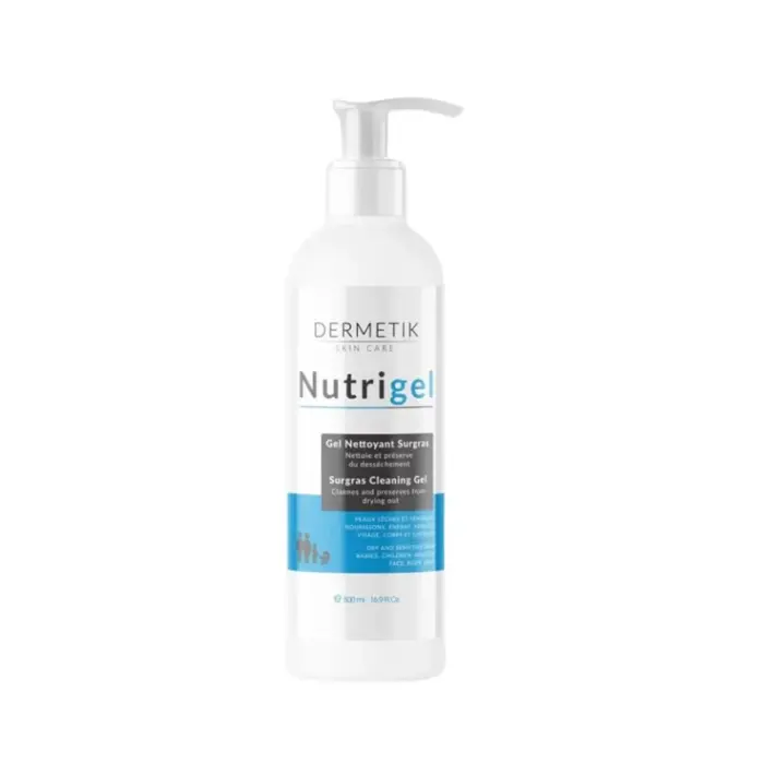 dermetik nutrigel gel nettoyant surgras 500ml