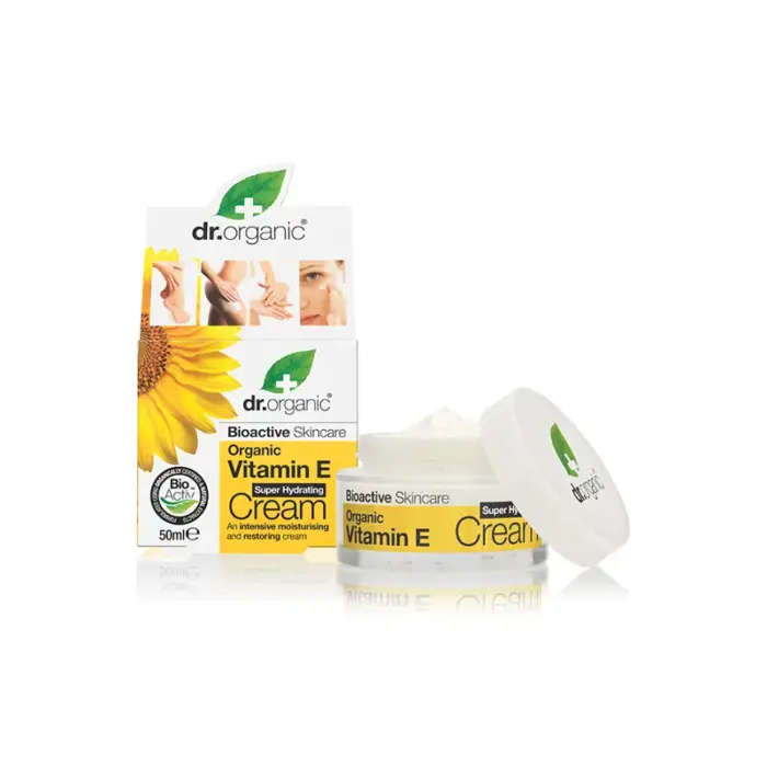 dr organic creme concentree a la vitamine e super hydrating cream 50ml