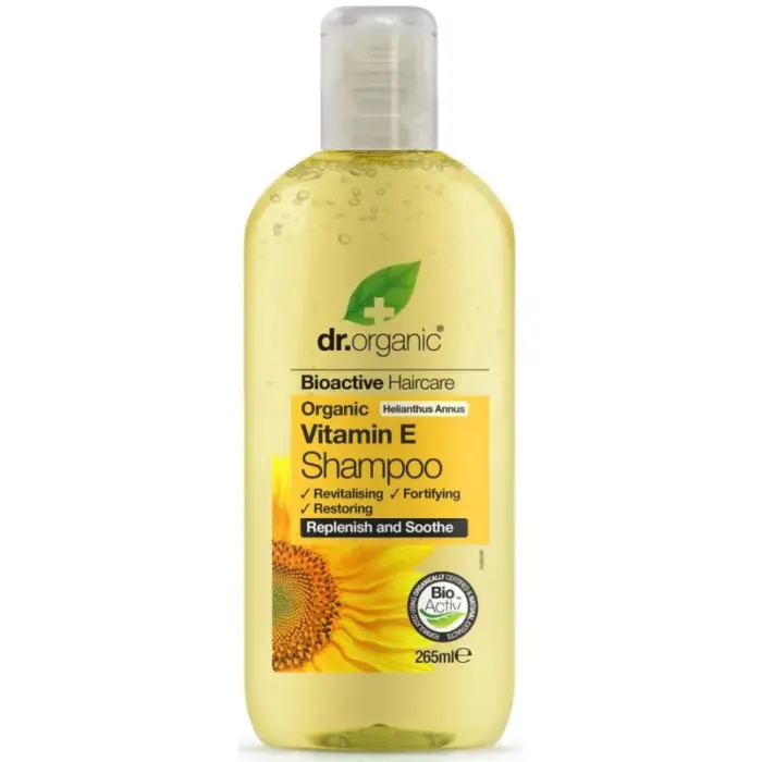 dr organic shampoing a la vitamine e organique 265 ml