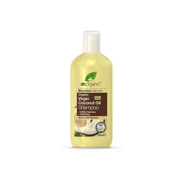 dr organic shampooing a l huile de coco vierge bio 256 ml