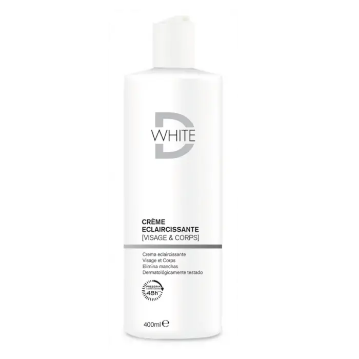 dwhite creme eclaircissante visage et corps 400ml