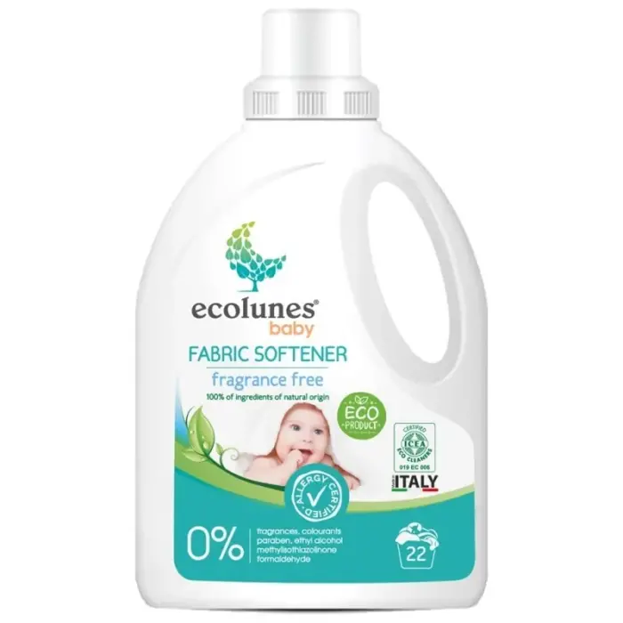 ecolunes adoucissant bebe ecologique et hypoallergenique 22 lavages 1 l
