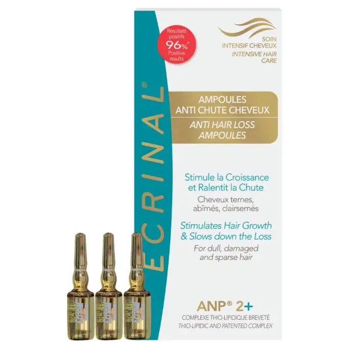 ecrinal ampoules traitement anti chute cheveux 8x5ml