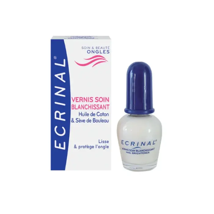 ecrinal ongles vernis soin blanchissant 10ml