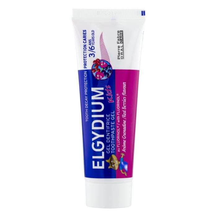 elgydium dentifrice enfants grenadine 3 6 ans 50 ml