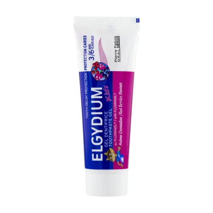 elgydium dentifrice junior fruits rouges 50 ml
