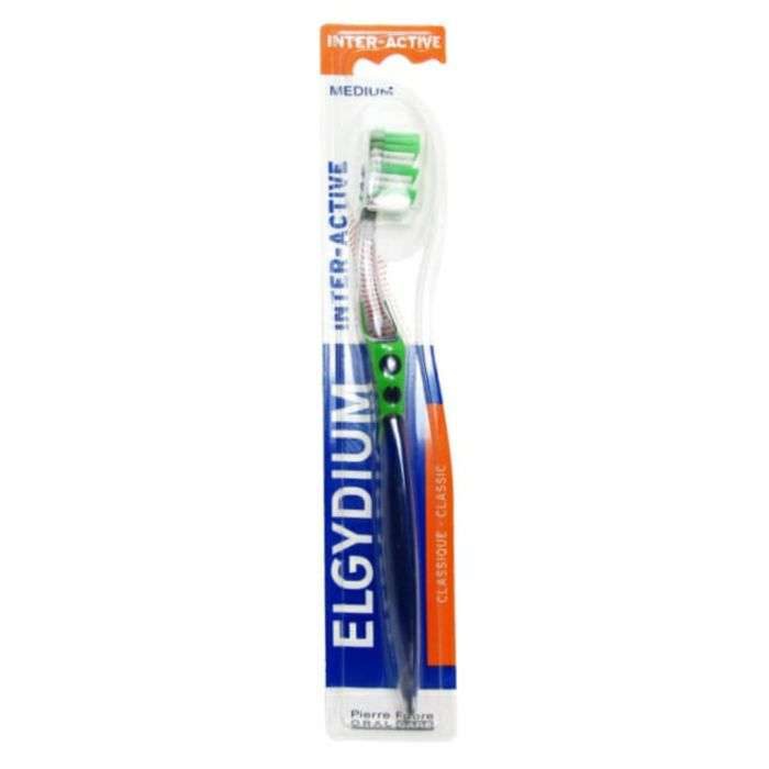 elgydium elgydium brosse a dents inter active medium brosses a dents adultes