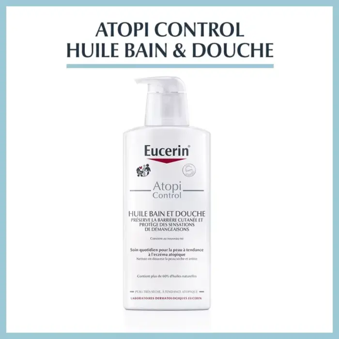 eucerin atopicontrol huile de bain 400 ml