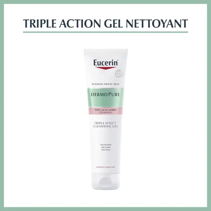 eucerin dermopure gel nettoyant triple action 150 ml