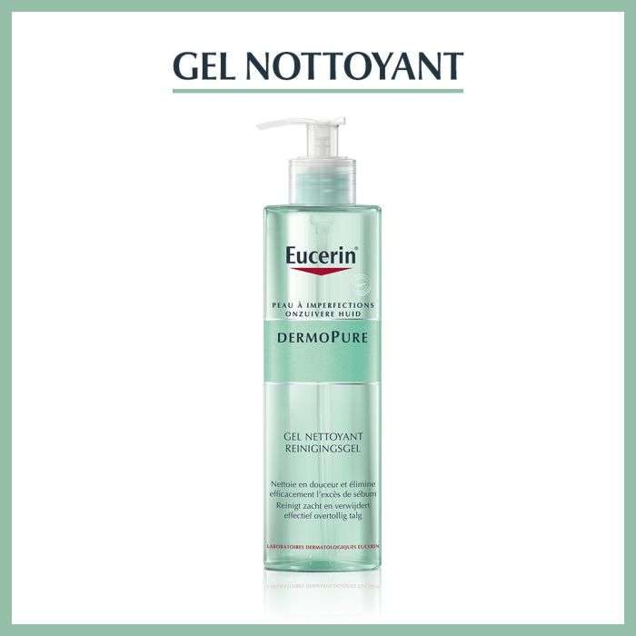 eucerin eucerin dermopure gel nettoyant 200 ml soins anti imperfections