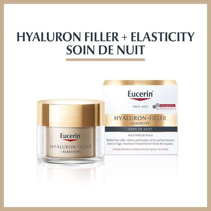 eucerin eucerin hyaluron filler elasticity soin de nuit 50 ml peaux matures