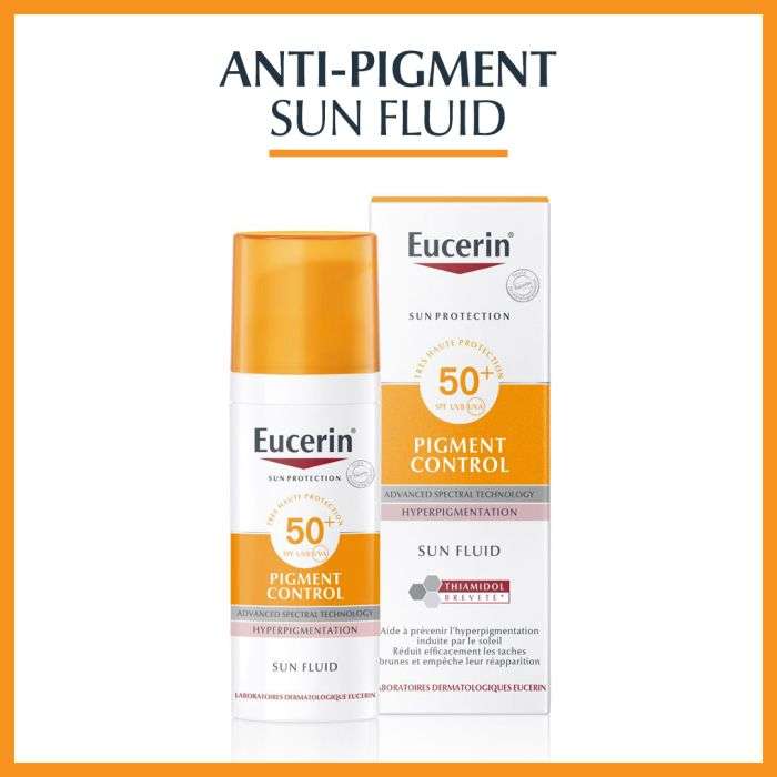 eucerin eucerin sun fluide pigment control spf 50 cremes jour