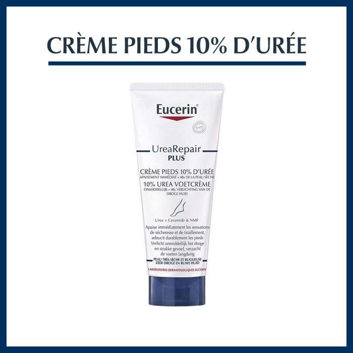 eucerin eucerin urea repair plus creme pieds 10 duree 100 ml soins des pieds