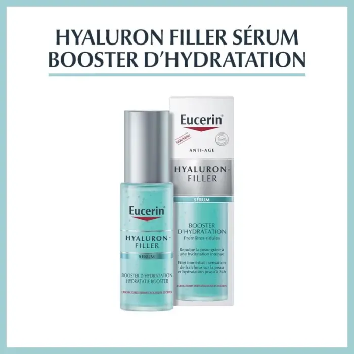 eucerin hyaluron filler serum booster d hydratation premieres rides 30 ml
