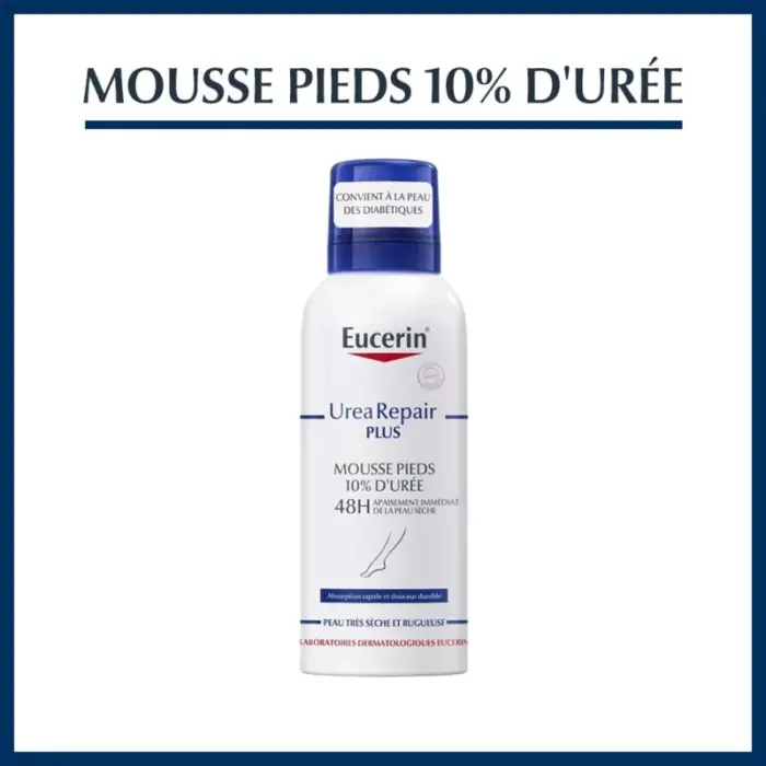 eucerin urearepair plus mousse pieds 10 d uree 48h
