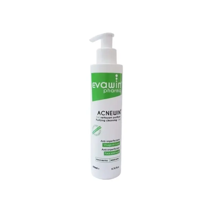 evawin acnewin gel nettoyant purifiant 200ml