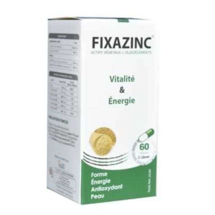 fixa fixazinc 60 gelules complements alimentaires