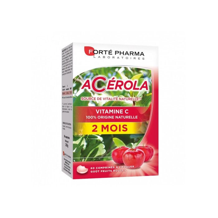 forte pharma forte pharma acerola 60 comprimes vitamine et forme