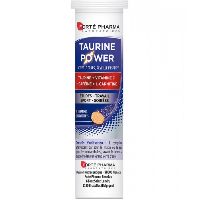 forte pharma forte pharma energie taurine power 15 comprimes effervescents complements alimentaires