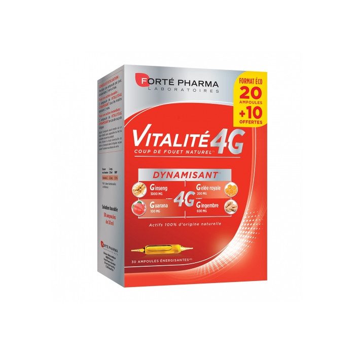 forte pharma forte pharma vitalite 4g defenses 20 ampoules vitamine et forme
