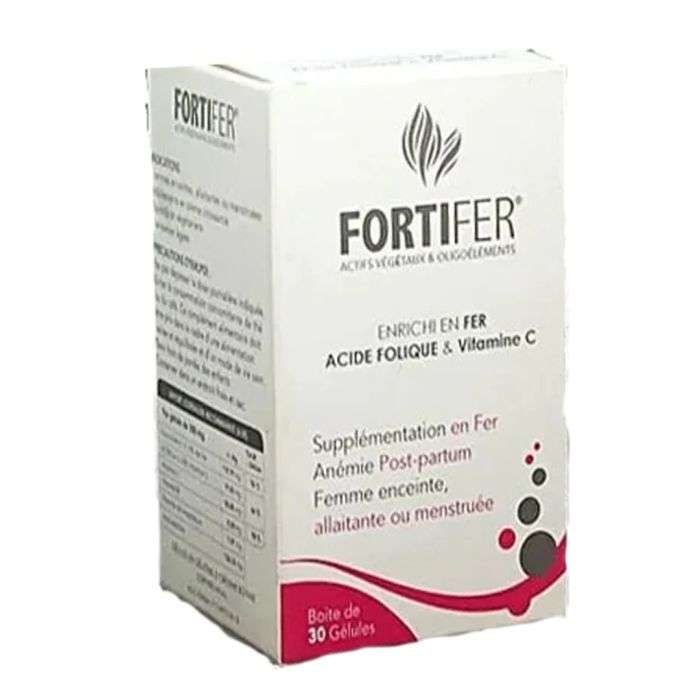 fortifier fortifer fer vitamine c et acide folique 30 gelules bien etre equilibre emotionnel deprime