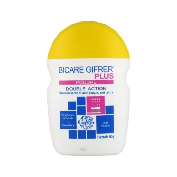 gifrer bicare plus poudre blancheur 60g