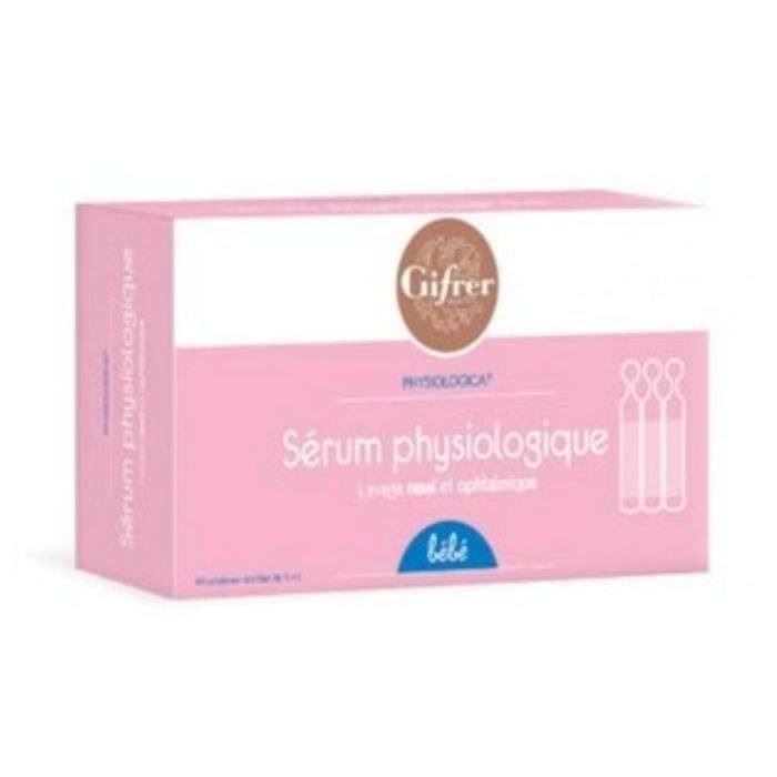 gifrer gifrer serum physiologique bebe 40x5ml nez
