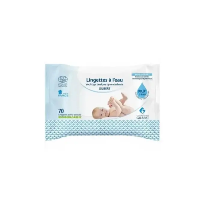 gilbert lingettes a l eau 70 unites