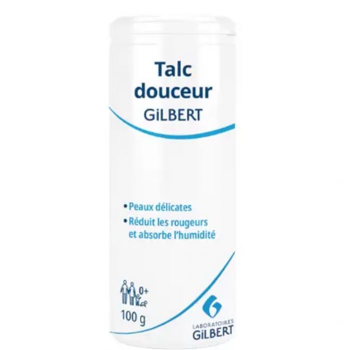 gilbert talc douceur flacon poudreur 100g