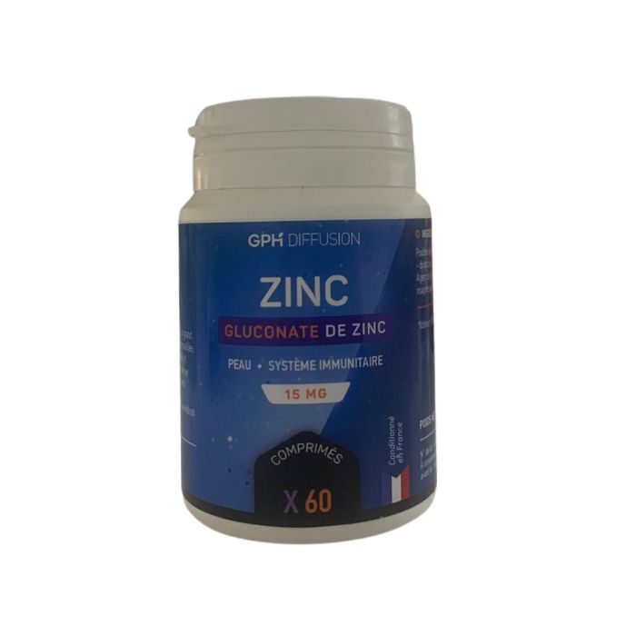 gph diffusion gph gluconate de zinc 15 mg 60 comprimes vitamine et forme