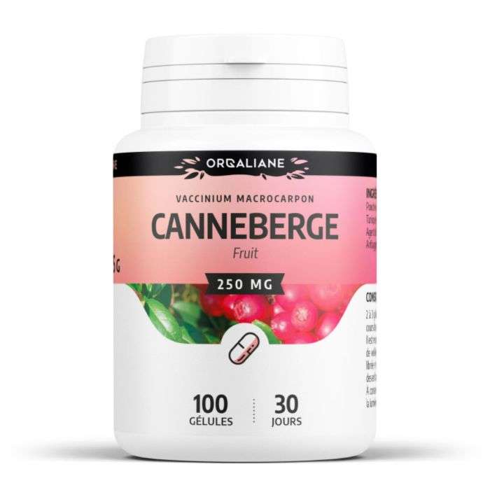 gph diffusion gph orgaliane canneberge 250mg 100 gelules complements alimentaires