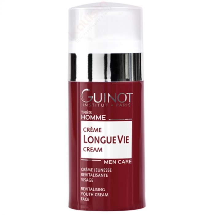 guinot longue vie creme jeunesse revitalisante visage homme 50ml