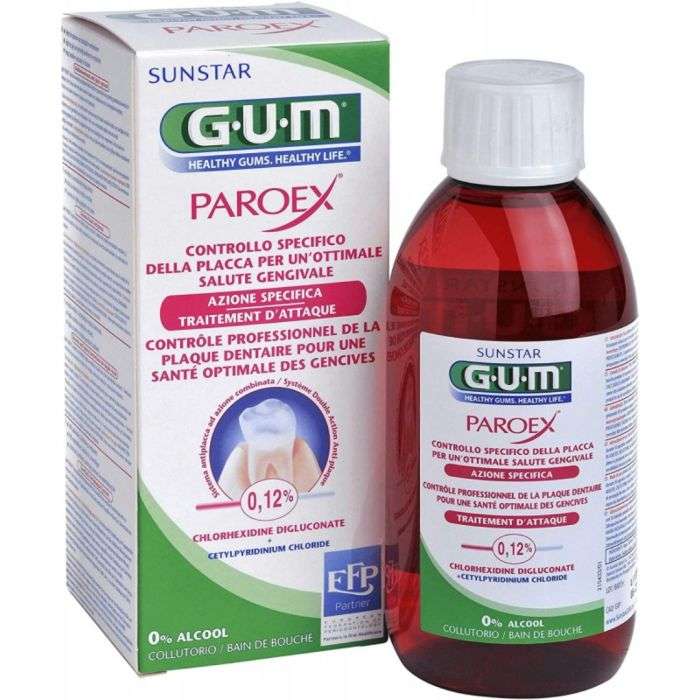 gum bain de bouche paroex 300 ml ref 1784