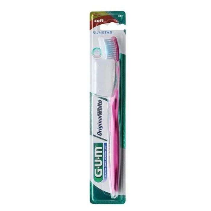 gum brosse a dents original white souple compacte ref 561