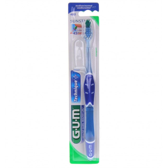 gum brosse a dents technique medium compact ref 493