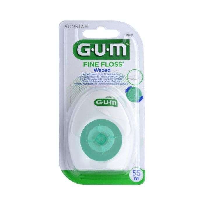 gum fil dentaire fine floss cire espaces etroits ref 1555