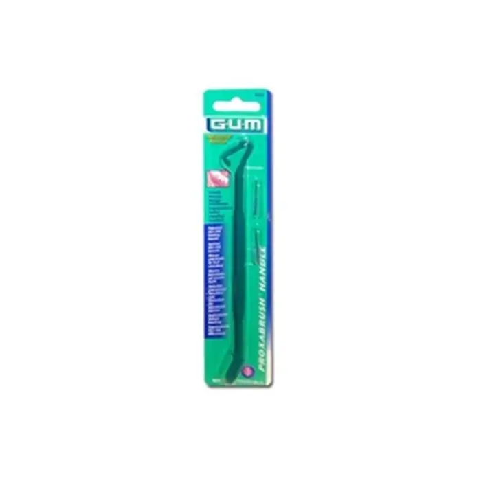 gum manche kit porte brossette avec 2 brossettes