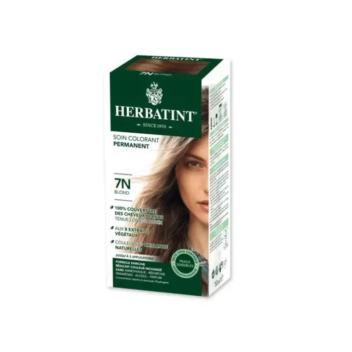 herbatint soin colorant permanent 7n blond