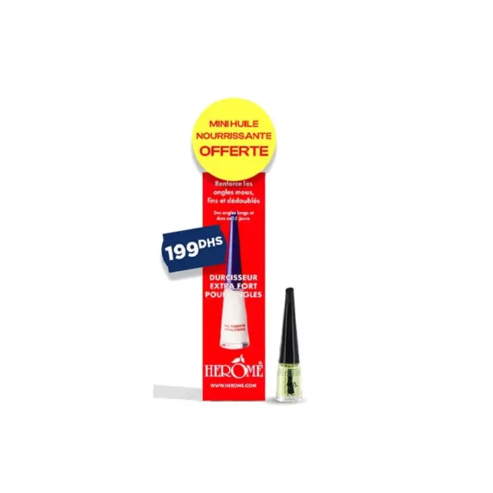 herome durcisseur extra fort mini huile nourrissante offerte