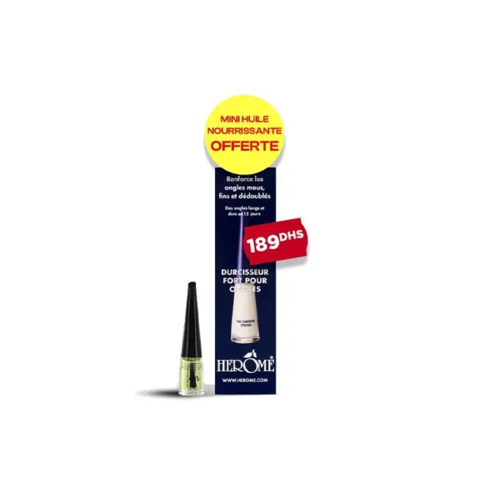 herome durcisseur fort mini huile nourrissante offerte