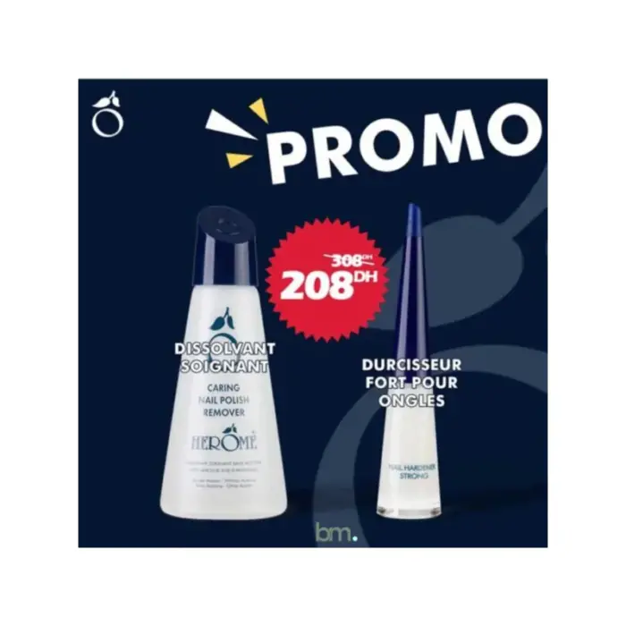 herome pack durcisseur fort pour ongles dissolvant