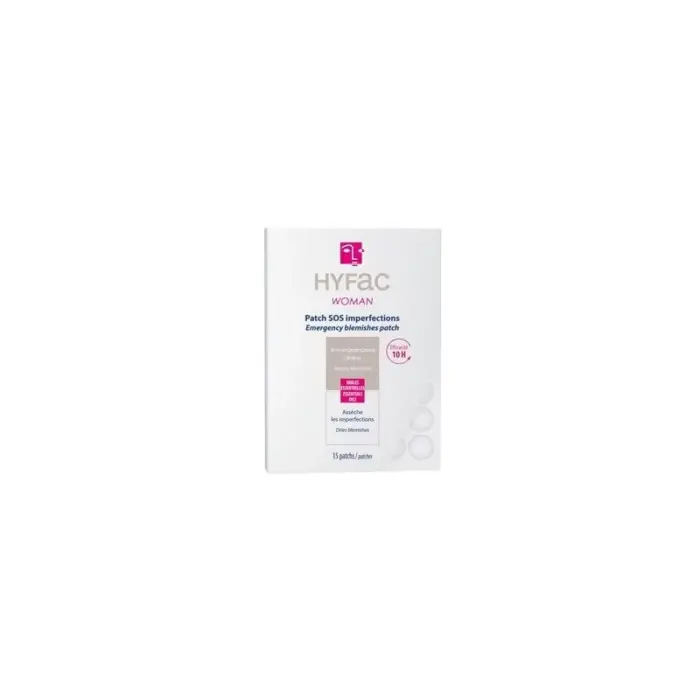 hyfac woman patchs sos anti imperfections sachet de 15 patchs