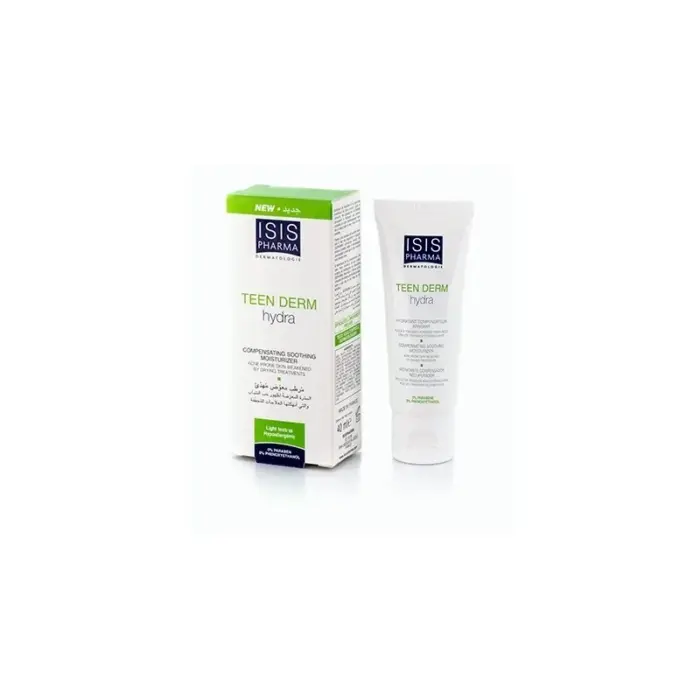 isis pharma teen derm hydra hydratant compensateur apaisant 40 ml