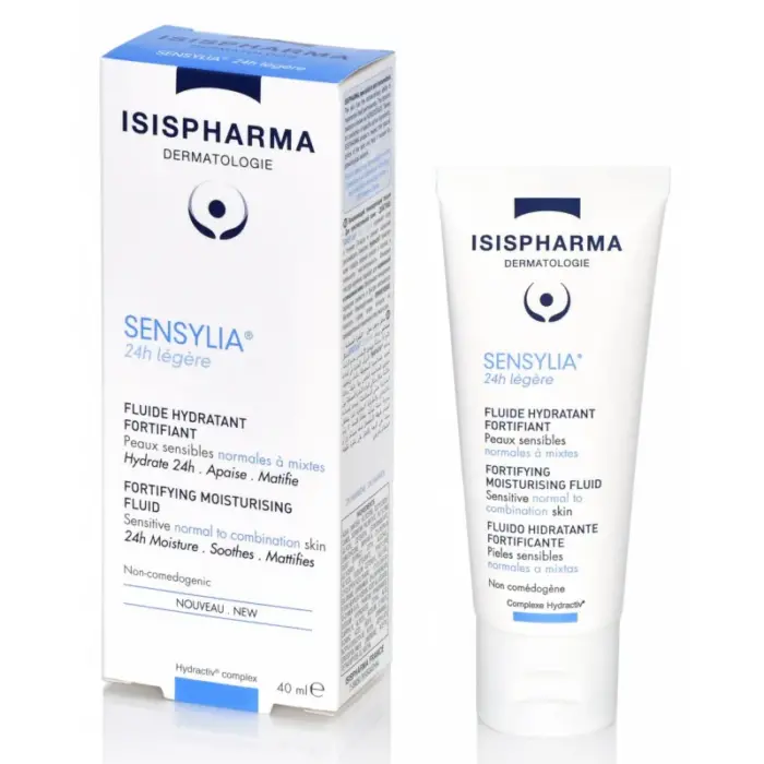 isispharma sensylia 24h legere fluide hydratant fortifiant 40ml