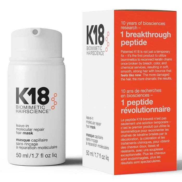 k18 k18 masque capillaire 4 minutes 50 ml masque creme et soins