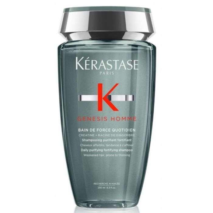 kerastase kerastase genesis homme bain de force quotidien shampoing fortifiant cheveux fins 250 ml shampoings anti pelliculaires