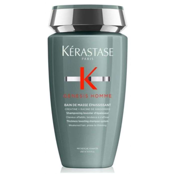 kerastase kerastase genesis homme bain de masse epaississant cheveux epais 250 ml shampoing cheveux gras