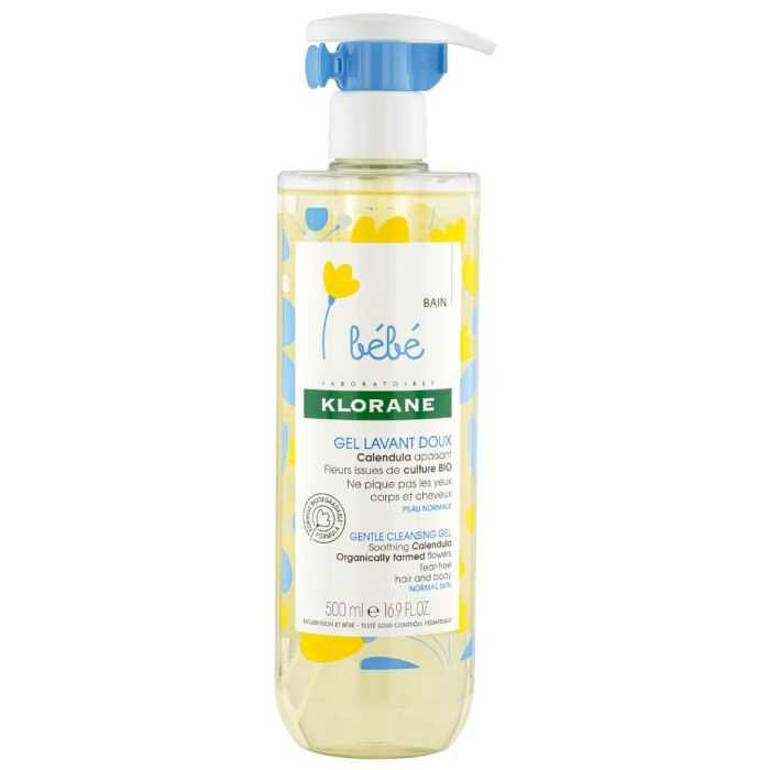 klorane klorane bebe gel lavant doux au calendula 500 ml nettoyants liniments et talcs