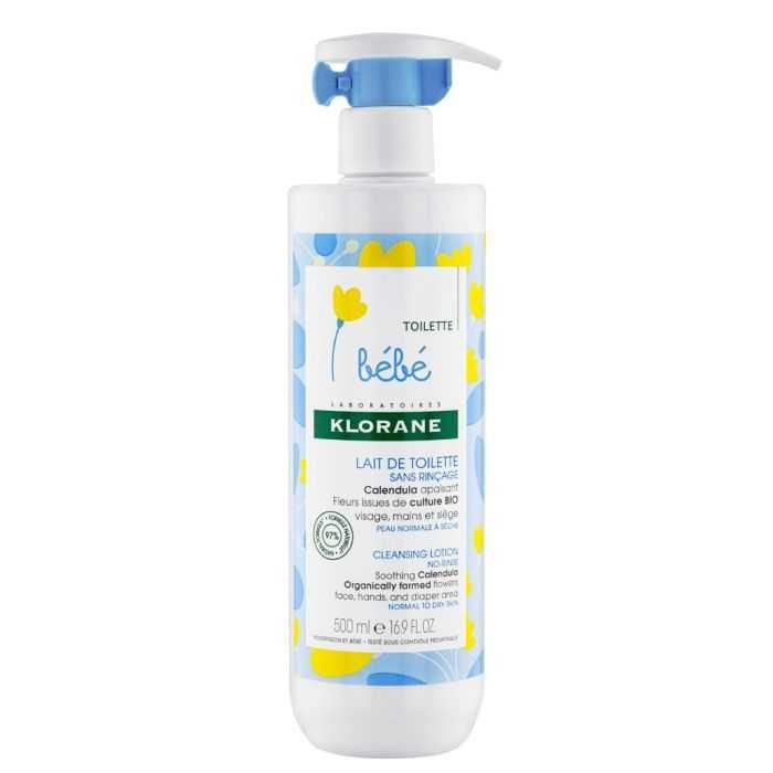 klorane klorane bebe lait de toilette sans rincage au calendula 500 ml nettoyants liniments et talcs